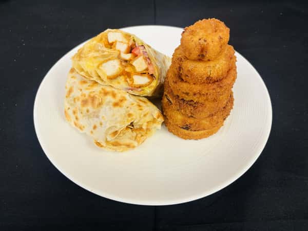 Crispy Buffalo Chicken Honey Mustard Wrap
