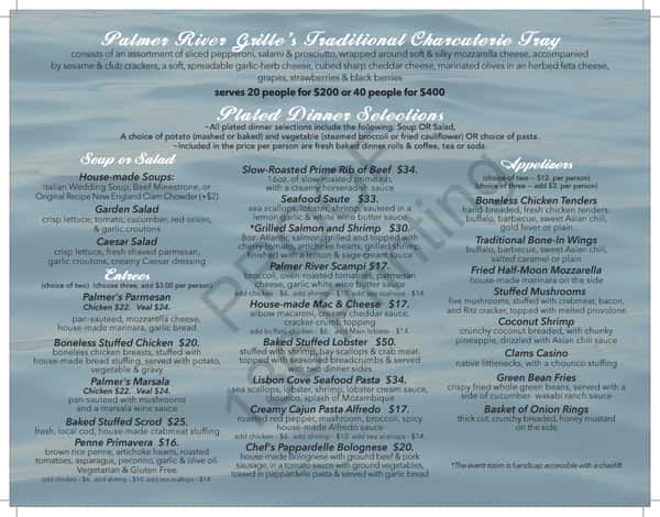 Dinner Events Brochure 2025