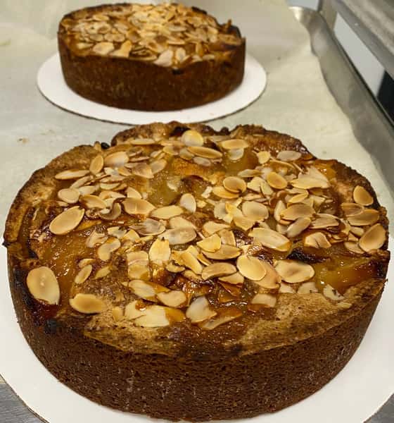 Pear Brown Butter Almond Cake