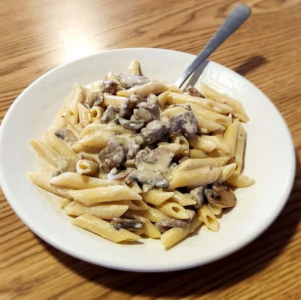 Steak and Mushroom Alfredo