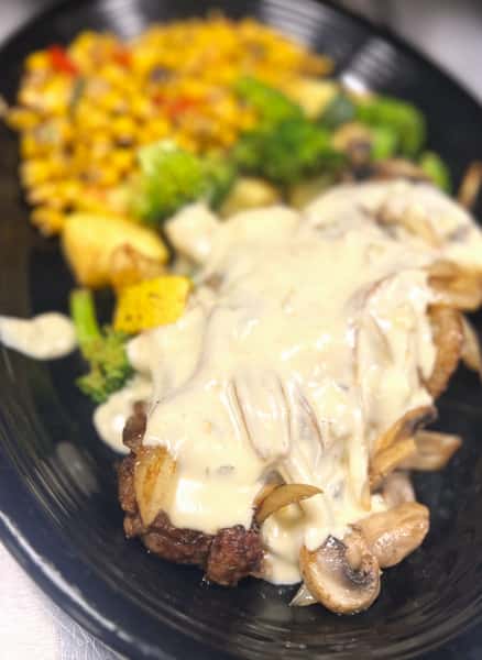 Smothered NY Strip