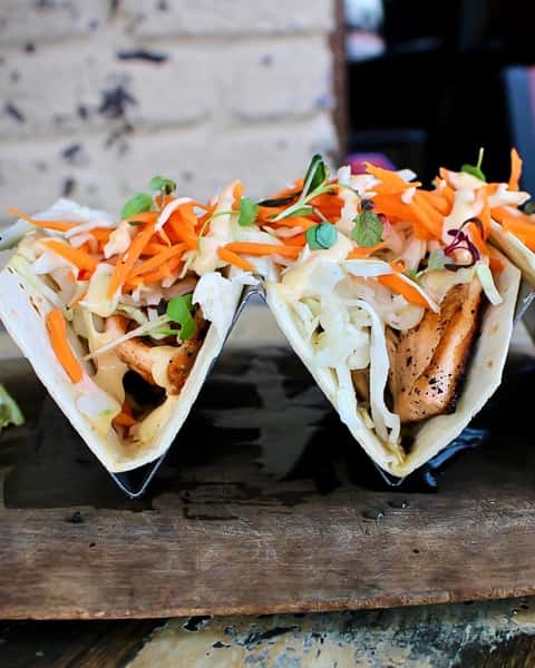 Inc. Shrimp or Salmon Tacos