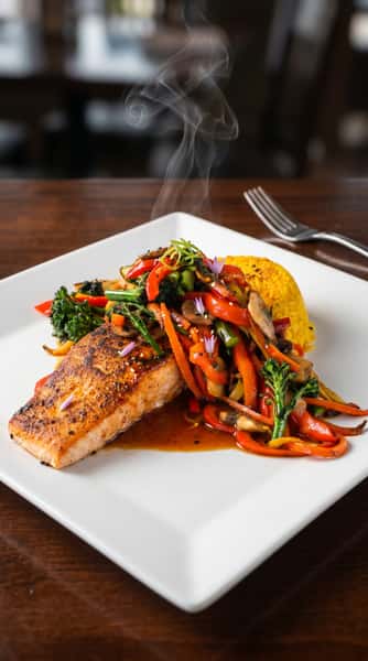 Teriyaki Salmon Stir Fry