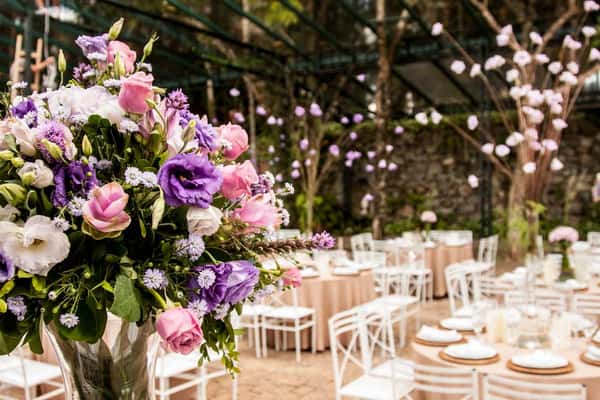 Colorful flower decor