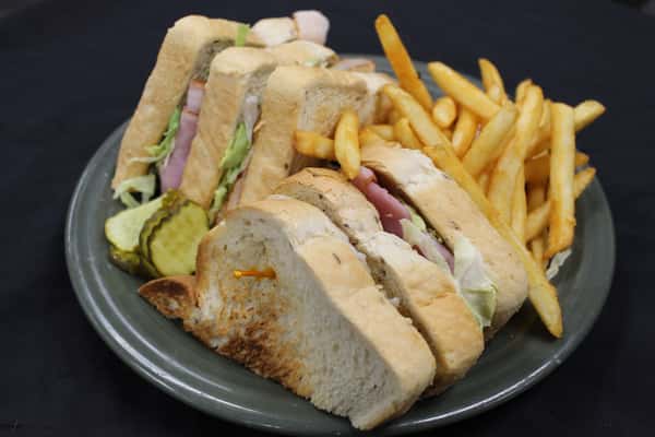 Ham, Turkey & Cheese Club