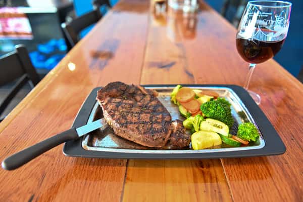 Hand Cut Ribeye Steak Main 3 Friends Bar and Grill American Restaurant in SC