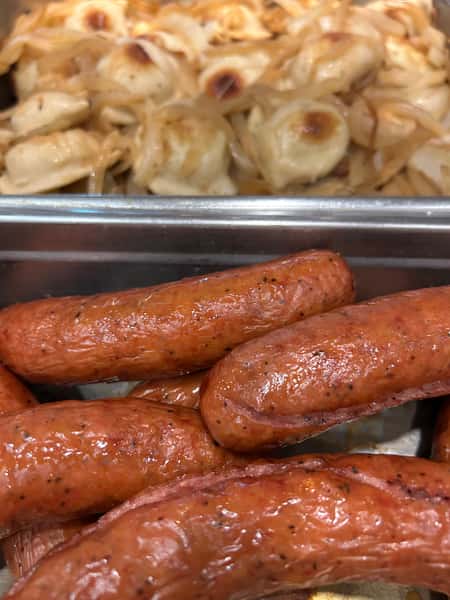 Pierogies and Kielbasa
