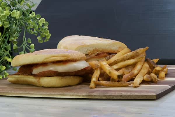 Burger and fries