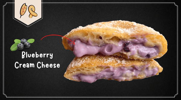 Blueberry Cream Cheese Donut