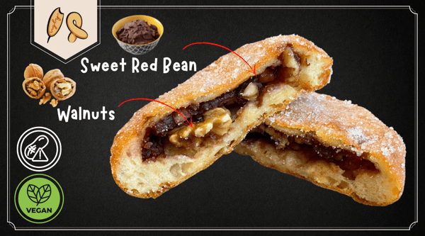 Red Bean Walnut Donut