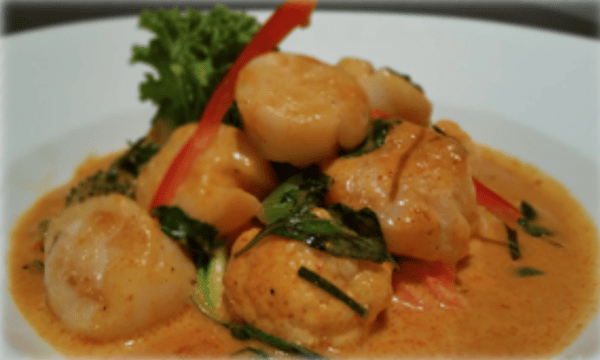 Panang Curry Scallops