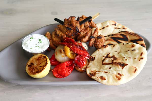 Vegetarian Souvlaki Gyro