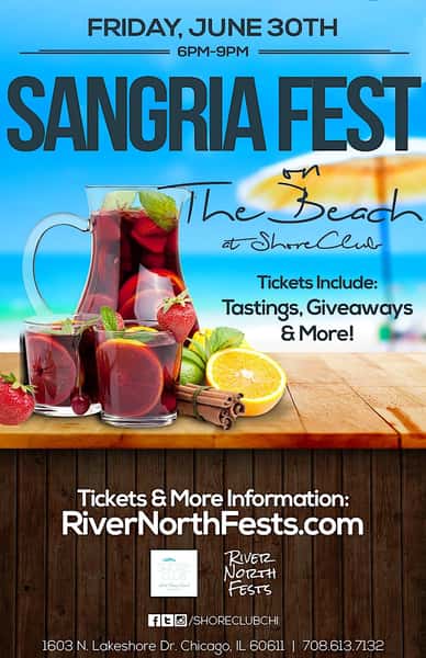 Sangria Fest on The Beach Shore Club Chicago