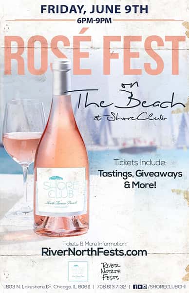 Rosé Fest on The Beach Shore Club Chicago