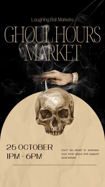 Laughing Bat Market presents Ghoul Hours Market on Sunday, October 25th from 1pm to 6pm