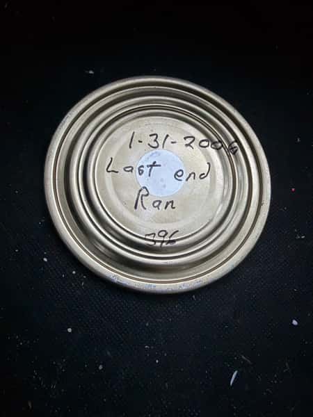 The last can end produced at the can factory at 755 Prior Ave N. in St. Paul MN
