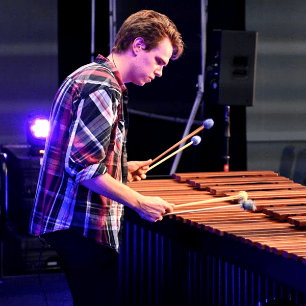 Marimba Matt playing at Can Can Wonderland