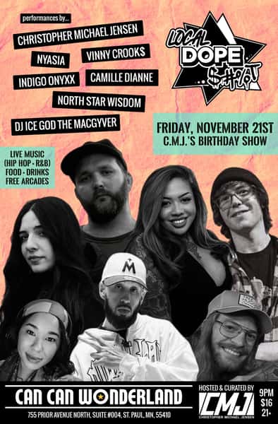 Flyer for Local Dope $#!T! for November 21, 2025 at 9Pm