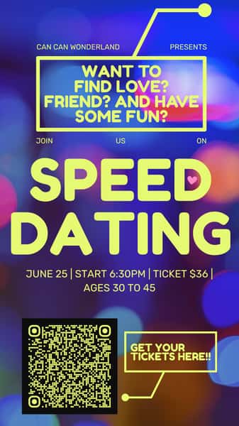 Speed Dating June 25th - QR code with ticket link