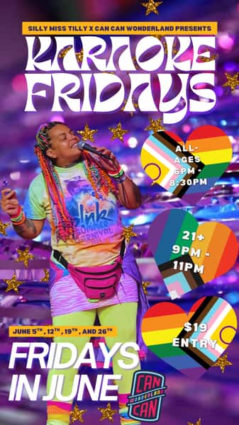 Karaoke Fridays with Silly Miss Tilly in June