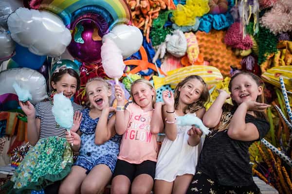 group of happy kids