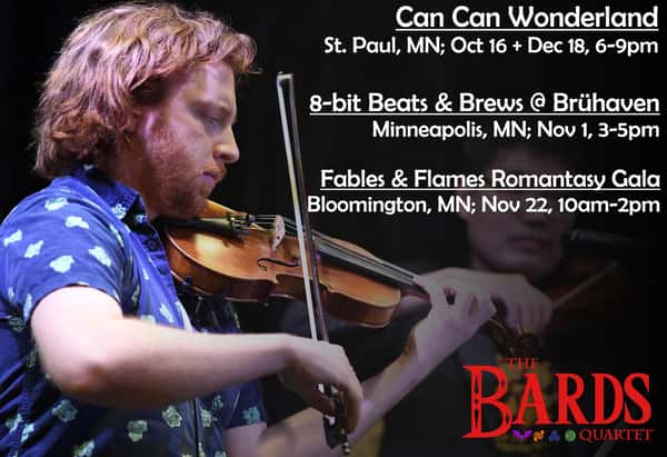 Bards Quartet Poster for their upcoming shows