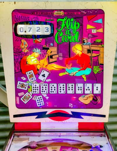 flip a card machine