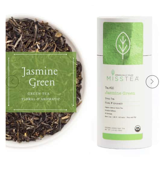 Misstea: Jasmine Green  (Loose Leaf Tea Tin, 35-40 servings)
