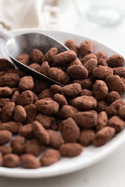 Cacao Dusted Almonds and Coconut