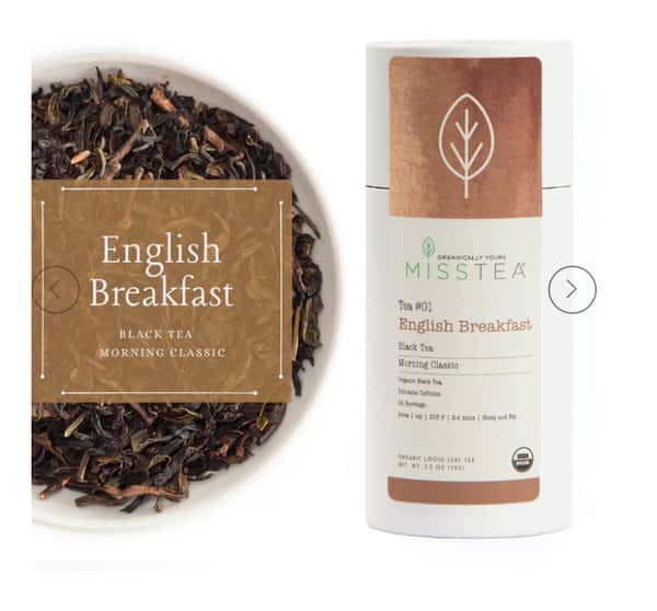Misstea: English Breakfast  (Loose Leaf Tea Tin, 35-40 servings)