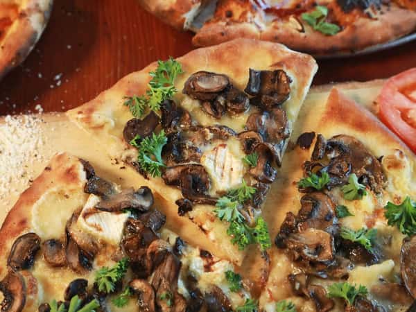 Mini Mushroom Brie Pizza