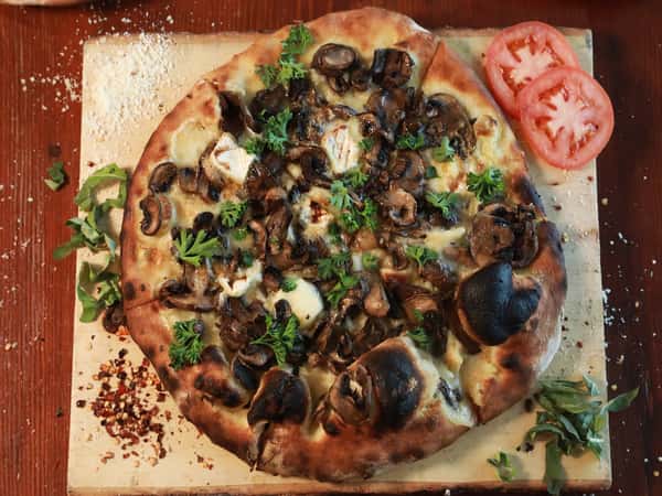 Mini Mushroom Brie Pizza