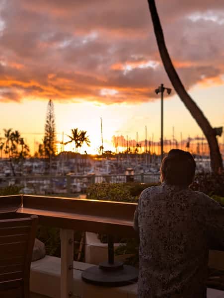 Menehune sunset view