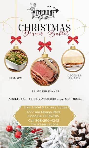 Menehune Christmas Dinner Buffet