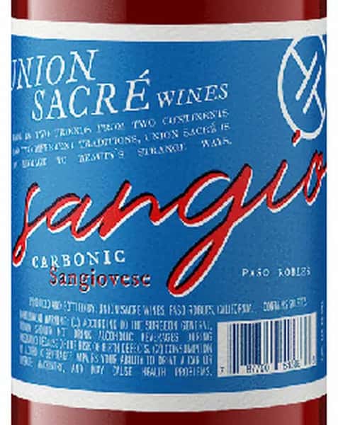 Union Sacre Sangiovese Central Coast, California