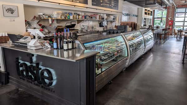 taste interior deli case