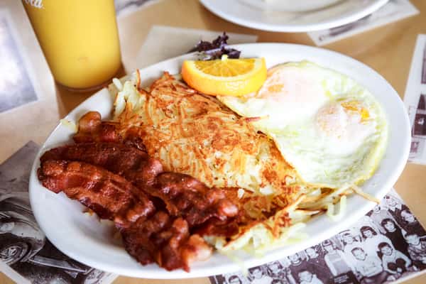 Traditional Breakfast with Bacon