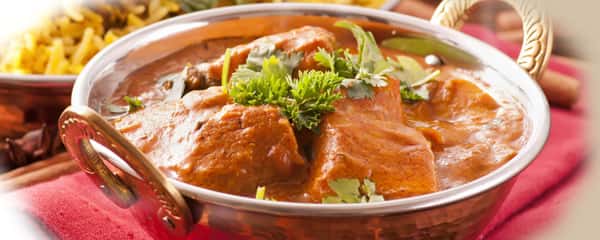 Creamy meat curry with coriander