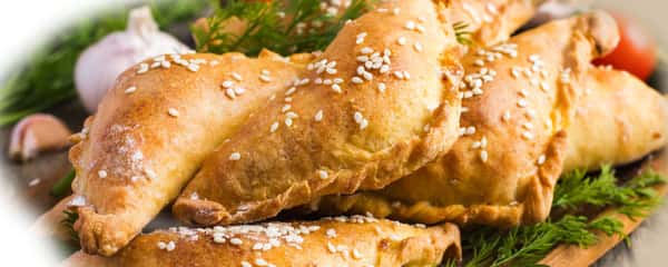 Close up seeded fried bites
