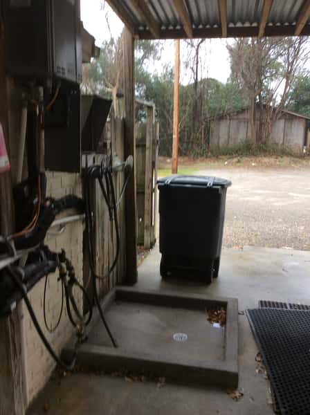 Out back mop area