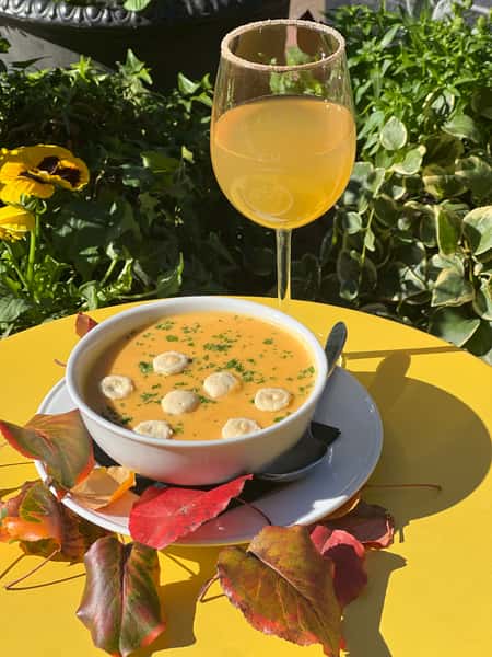 Chapman's Soup of the Day & Mimosa