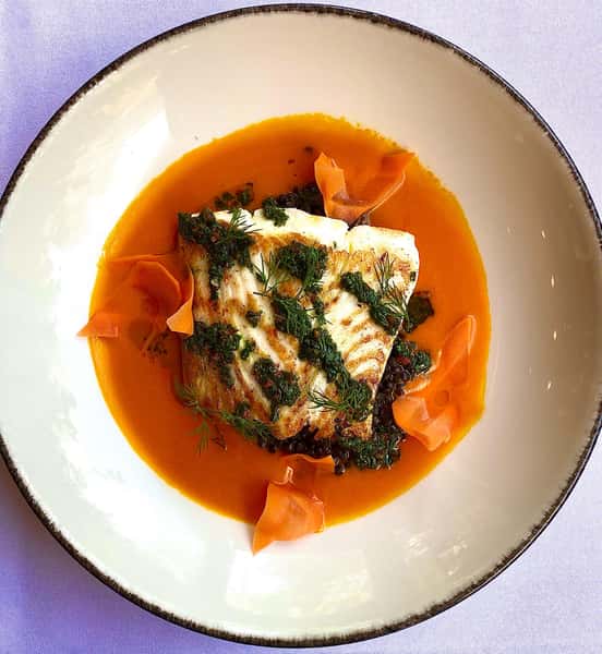 Our chefs have prepared a delicious roasted Easy Coast Halibut tonight served with aji dulce & carrot broth, chermoula, and beluga lentils. Don’t miss out on this weekend’s special! #atleats #atlfoodie
