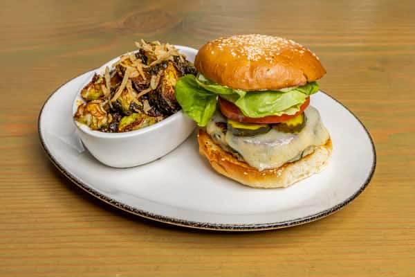 Chicken, Bacon, Spinach Burger