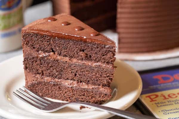 Taza Choc Cake slice