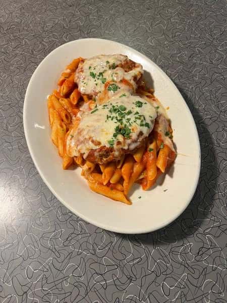 Chicken Parmesan with Penne