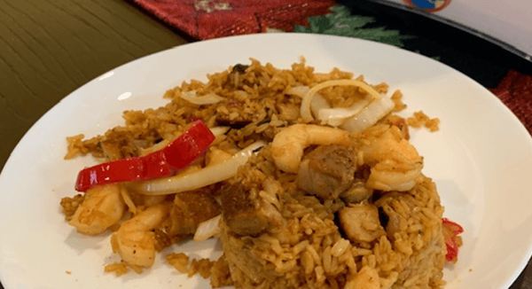 Chofan / Domican Style Fried Rice with mixed meats