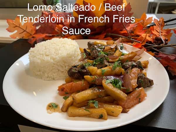 Lomo Saltado / Beef Tenderloin in French Fries Sauce