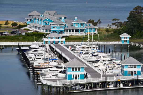 marina aerial view