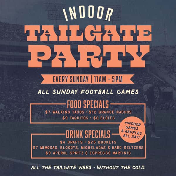 Indoor Tailgate party 