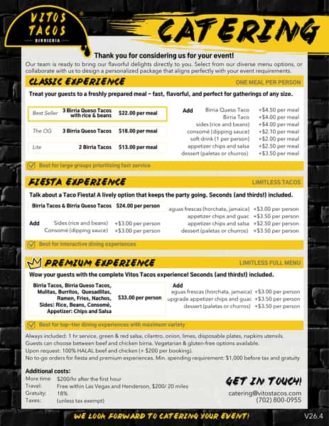 Catering Menu 26.4